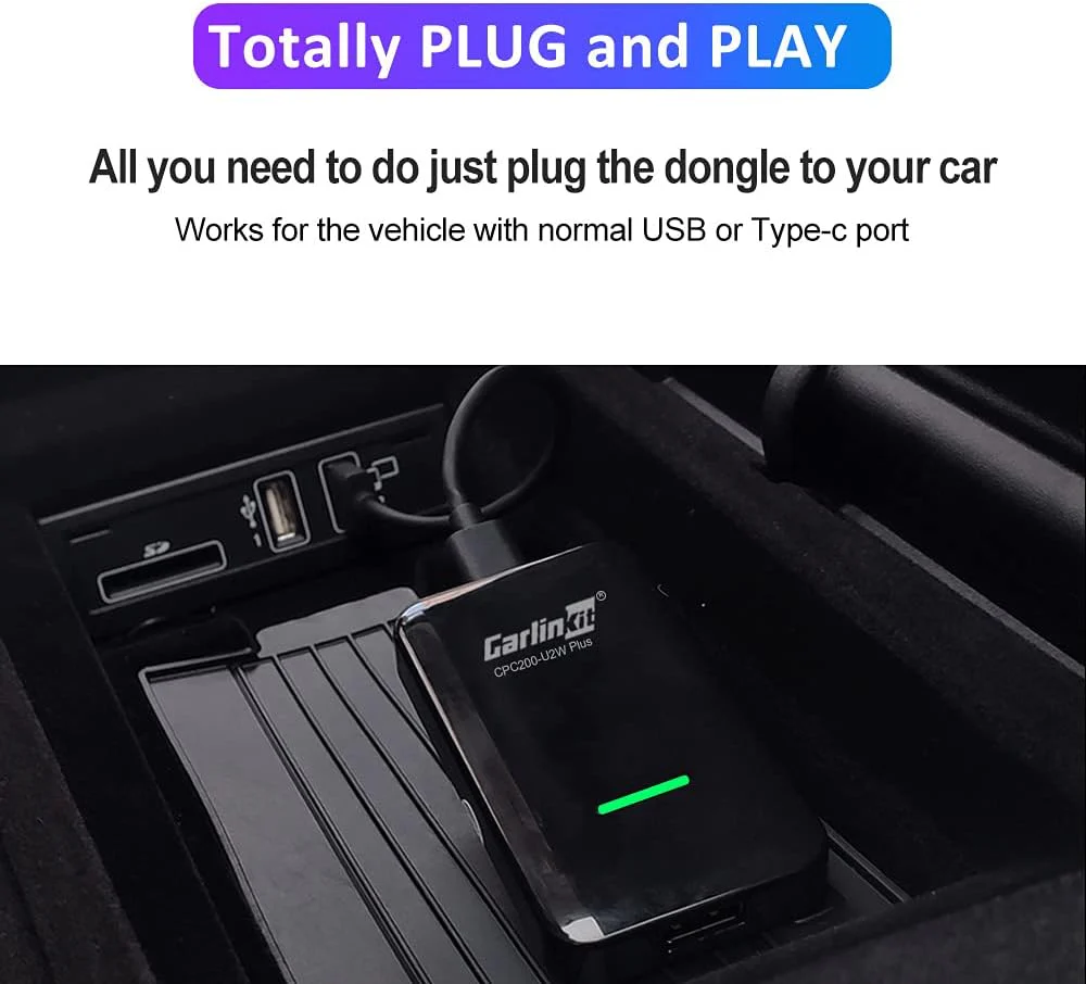 š„š„š„Carlinkit 3.0 U2W Wireless carplay adapter for OEM factory wired carplay to wireless CPC200-U2W-PLUS - Image 4