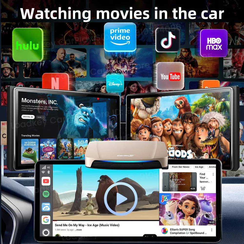 Carlinkit Android 15 AI Box Ultra 8+128G Wireless Carplay Car Streaming Box Android Auto Wireless Adapter Qualcomm SM6350 Support Youtube/Netflix - Image 4