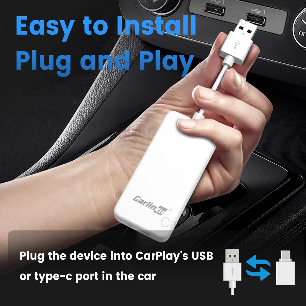 Carlinkit New Smart USB HDMI Adapter-Car 4K HD Output Video Dongle Support TV Streaming Stick Entertainment Watch Movies, Shows, and Live TV in 1080p, 60pfs, Game Consoles, Laptops - Image 4
