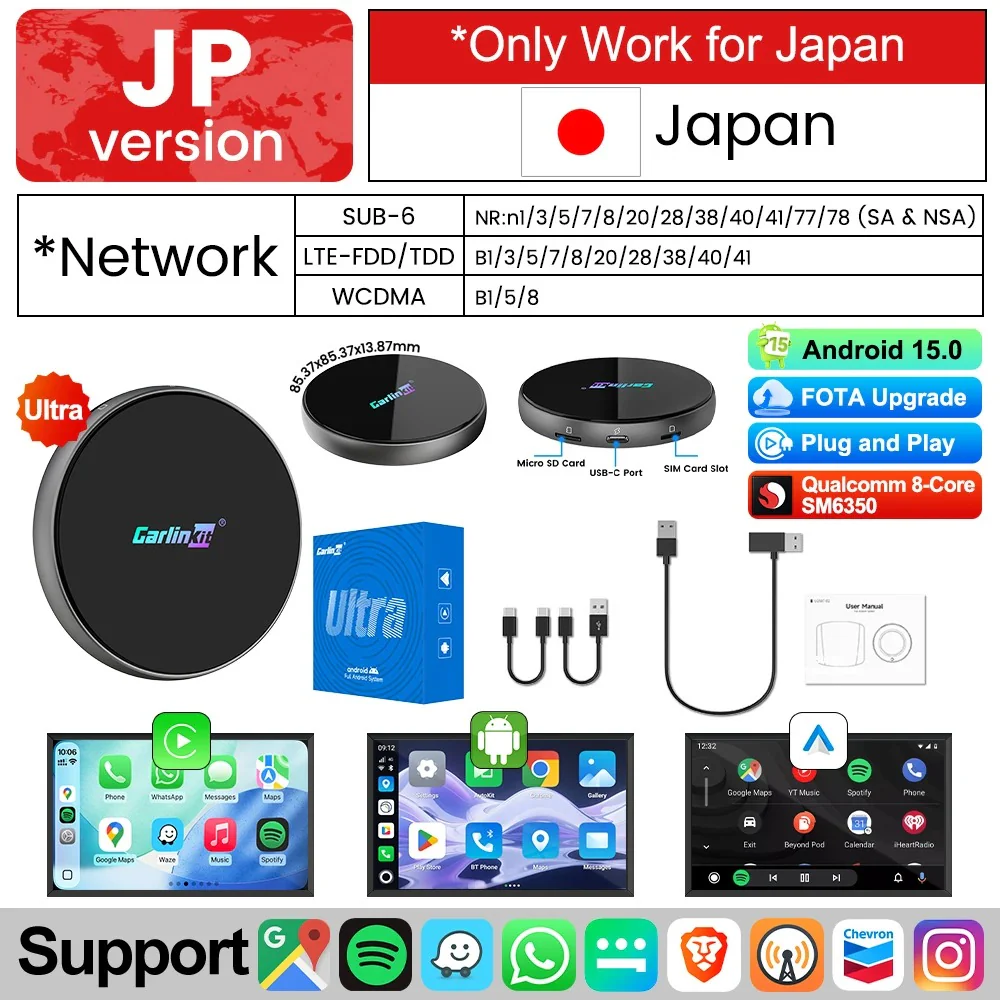 CarlinKit Ultra 4 Android 15 TV Box Wireless Android Auto CarPlay Ai Box For YouTube Play Store Support 5G/4G LTE SIM 512GB SD Card - Image 8